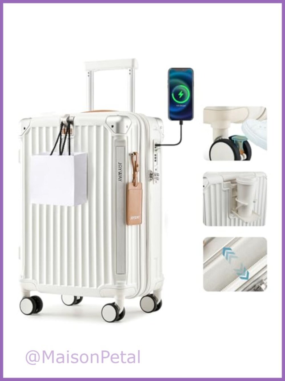 Expandable Carry On Luggage Hardside Suitcase TSA Lock Spinner Wheels USB Port